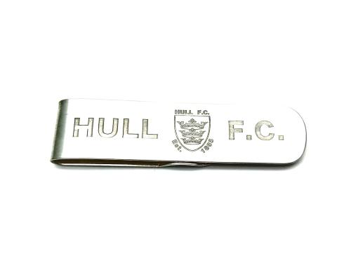 Silver Hull FC Engraved Money Clip