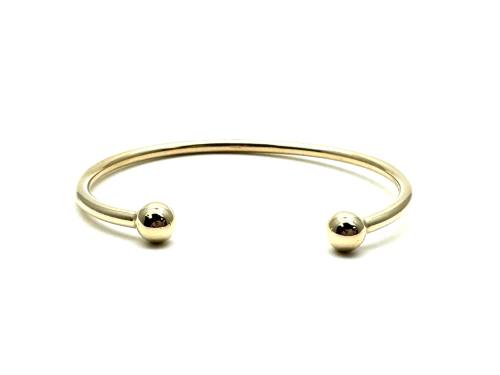 9ct Yellow Gold Solid Torque Bangle