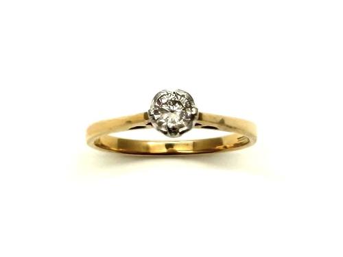 18ct Diamond Solitaire Ring 0.25ct