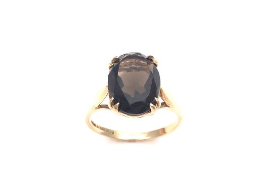 9ct Yellow Gold Smokey Quartz Ring