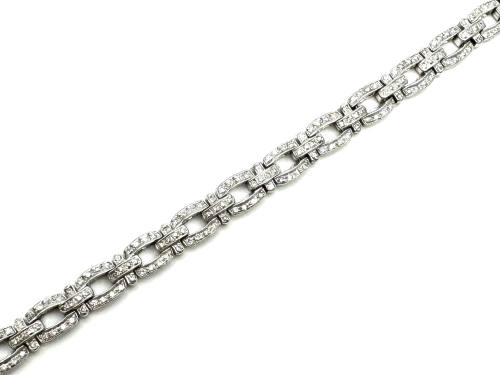 18ct White Gold Diamond Bracelet