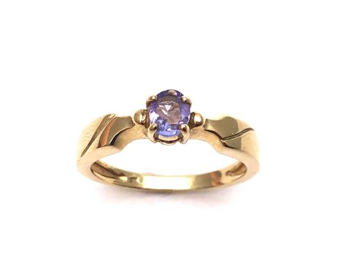 9ct Yellow Gold Tanzanite Solitaire