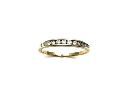 9ct Yellow Gold Diamond Eternity Ring