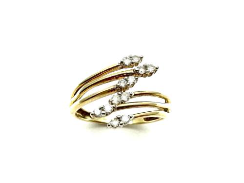 9ct Yellow Gold Diamond Fancy Ring