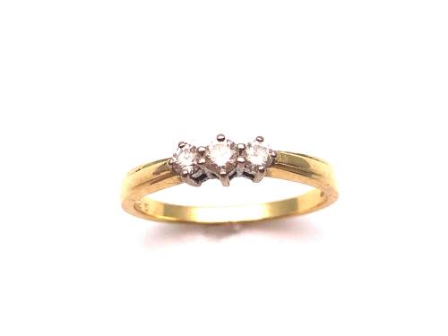 18ct Diamond 3 Stone Ring 0.25ct