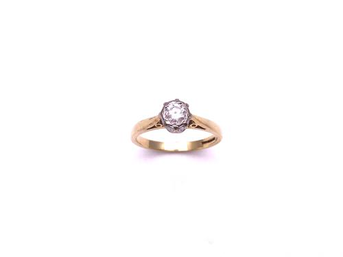 18ct Diamond Solitaire Ring 0.21ct