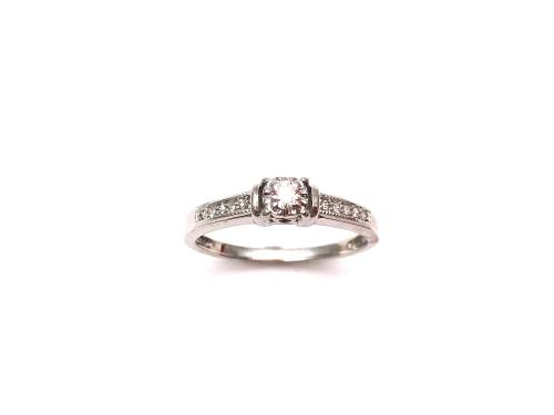 9ct Diamond Solitaire Ring 0.12ct