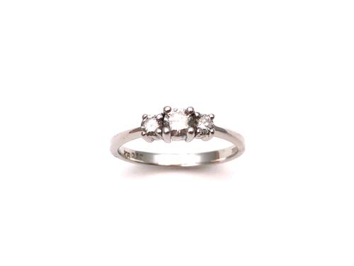 18ct 3 Stone Diamond Ring 0.50ct