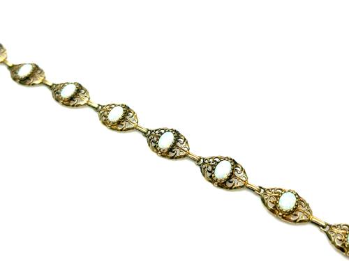 9ct Yellow Gold Opal Bracelet