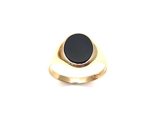 9ct Yellow Gold Onyx Ring