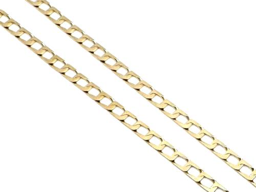 9ct Yellow Gold Curb Chain 20 Inch