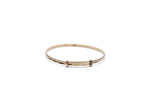 9ct Yellow Gold Baby Expanding Bangle