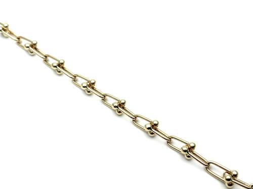 9ct Yellow Gold Fancy Bracelet 7 1/2 inch