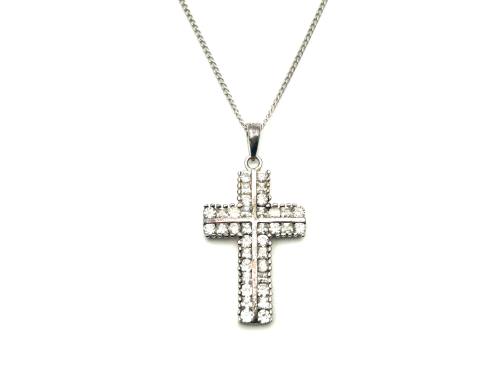 925 C.Z Cross & Chain