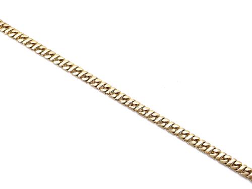 9ct Yellow Gold Flat Curb Link Bracelet