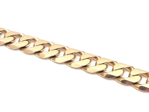 9ct Yellow Gold Curb Bracelet 9 inch