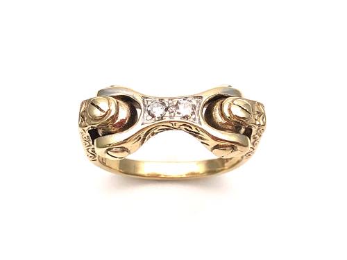 9ct Yellow Gold Diamond Ring