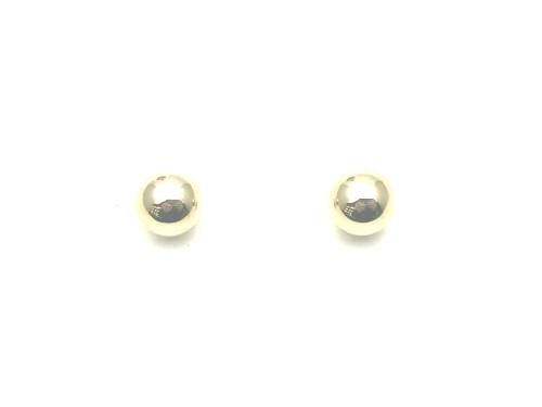 9ct Yellow Gold Ball Stud Earrings 7mm