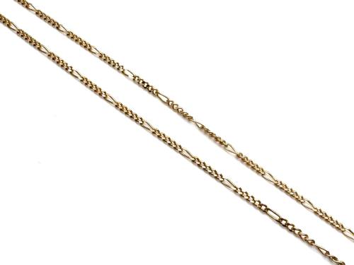 9ct Yellow Gold Figaro Chain 18 inches