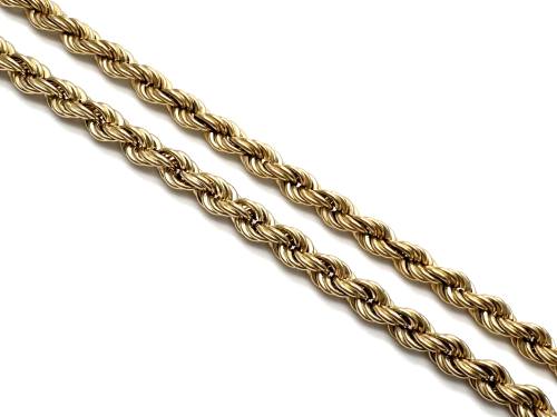 9ct Yellow Gold Rope Chain 18 inches