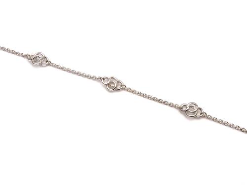 Silver Celtic Bracelet 19cm