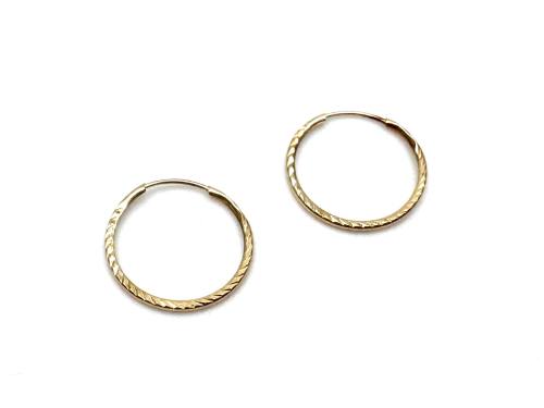 9ct Yellow Gold Sleeper Earrings