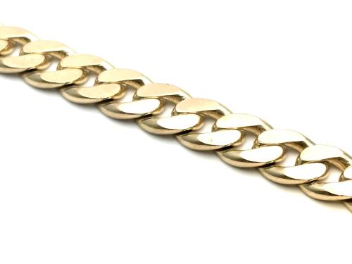 9ct Yellow Gold Curb Bracelet 8 3/4 inc