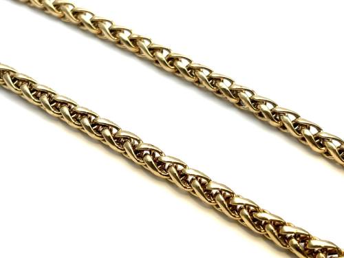 9ct Yellow Gold Spiga Chain 20 inches