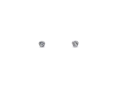 9ct Diamond Solitaire Stud Earrings