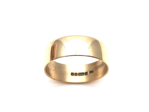 9ct Yellow Gold Wedding Ring 6.5mm