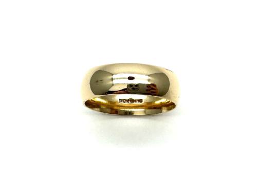 9ct Yellow Gold Plain Wedding Ring