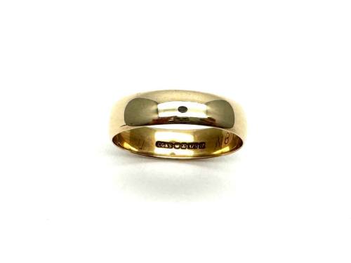 9ct Yellow Gold Plain Wedding Ring