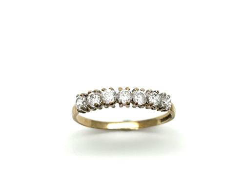 9ct Yellow Gold CZ Eternity Ring