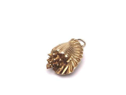 9ct Yellow Gold Shell Charm