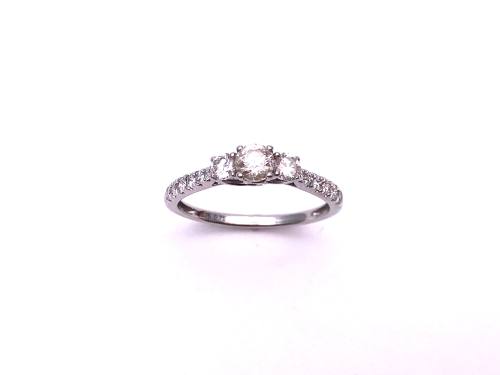 9ct Diamond Three Stone Ring