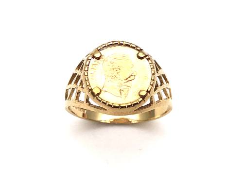 9ct Yellow Gold Coin Ring