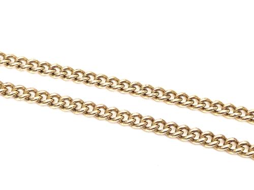 9ct Yellow Gold Curb Chain 20 inch