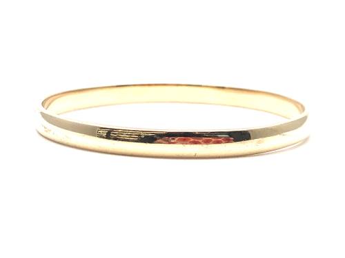 9ct Yellow Gold Solid Bangle