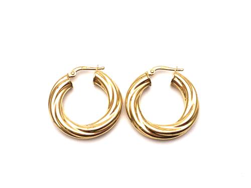 9ct Yellow Gold Hoop Earrings