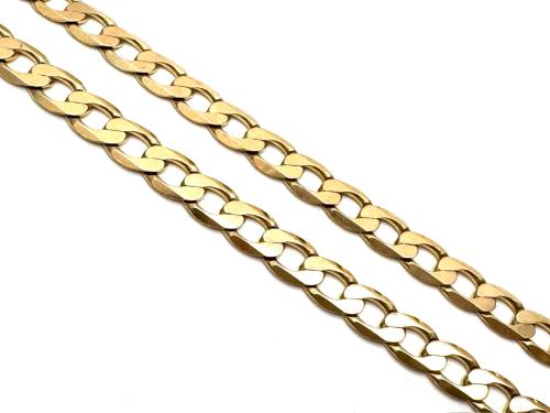 9ct Yellow Gold Solid Curb Chain