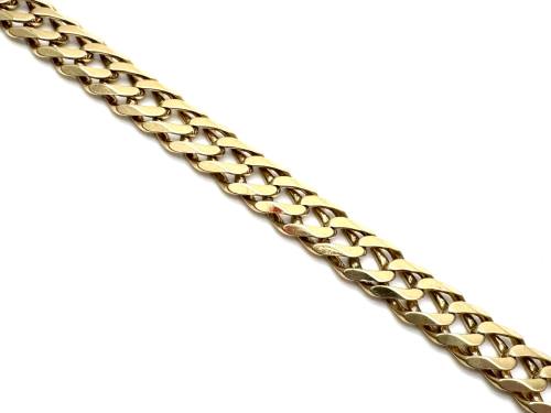 9ct Yellow Gold Double Curb Bracelet