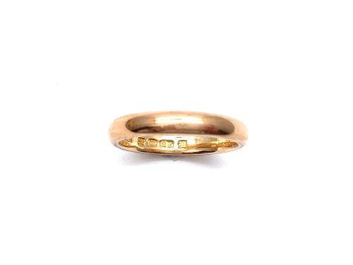 An Old 22ct Yellow Gold Wedding Ring London 1928