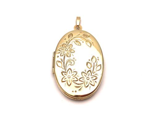 9ct Yellow Gold Locket Pendant