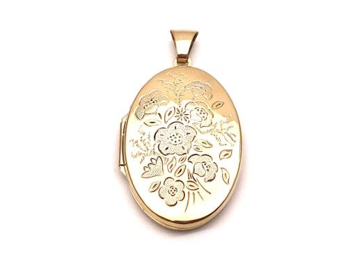 9ct Yellow Gold Locket Pendant