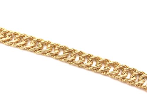 18ct Fancy Rope Bracelet 7.5 inch