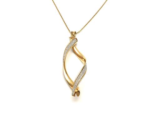 9ct Dazzle Pendant and Chain