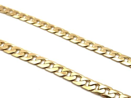 9ct Yellow Gold Curb Chain 20 inch