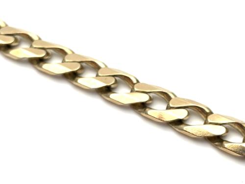 9ct Yellow Gold Curb Bracelet 8.5 inch