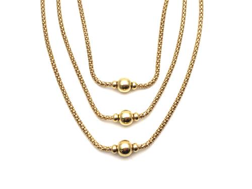 18ct Yellow Gold Fancy Triple Necklet