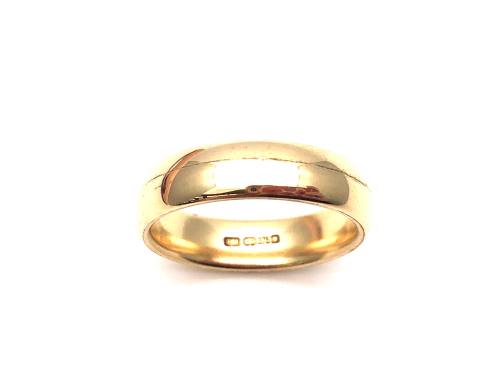 9ct Yellow Gold Wedding Ring 5mm